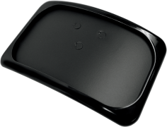 Large Radius Three-bolt Style License Plate Mount Assembly Gloss Black