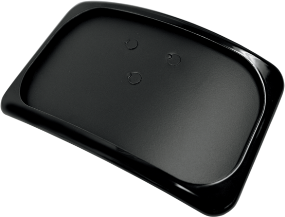 Large Radius Three-bolt Style License Plate Mount Assembly Gloss Black