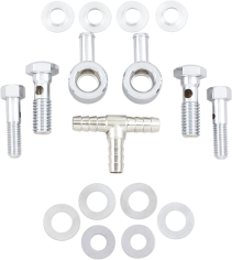 Air Cleaner Breather Kit Silver
