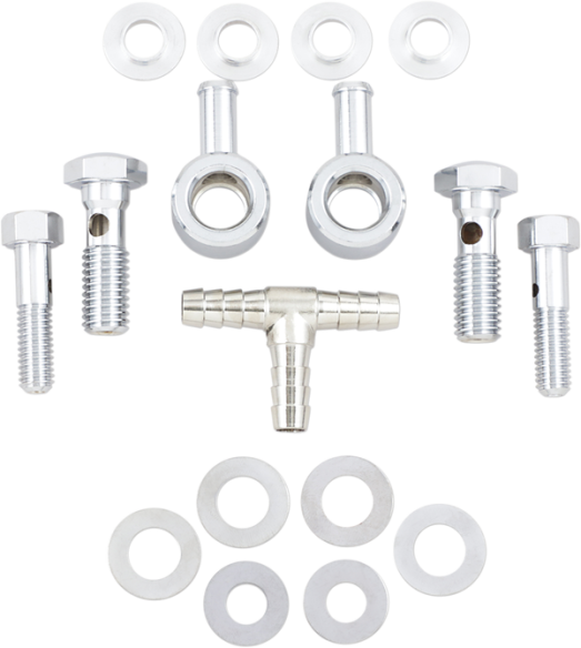 Air Cleaner Breather Kit Silver