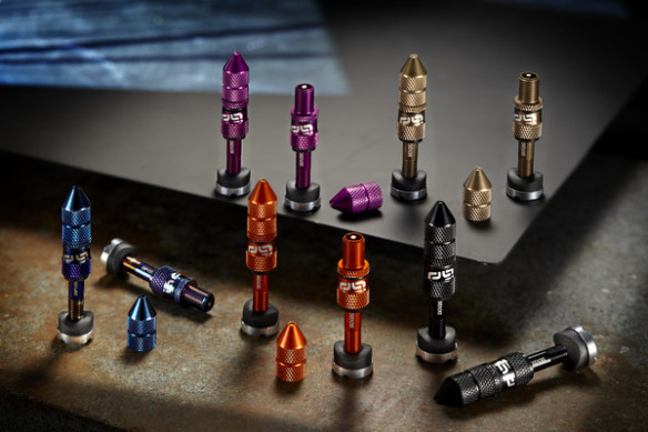 Quick Fill Schrader Tubeless Valve Set Purple