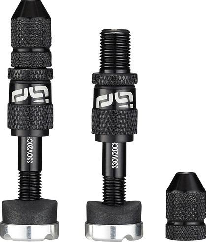 Quick Fill Schrader Tubeless Valve Set Black