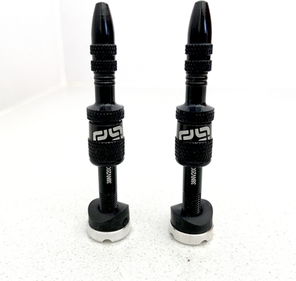 Quick Fill Presta Tubeless Valve Set Black