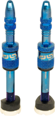 Quick Fill Presta Tubeless Valve Set Blue