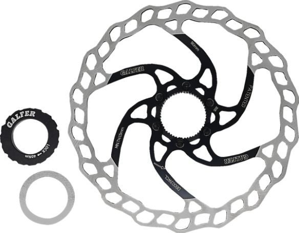 Fixed Disc Wave Center-lock Silver