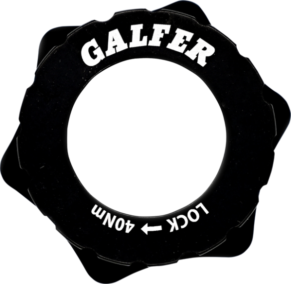 Universal Center Lock Bicycle Brake Rotor Adapter Black