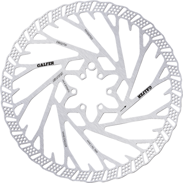 Shark 6-bolt Bicycle Brake Rotor Silver