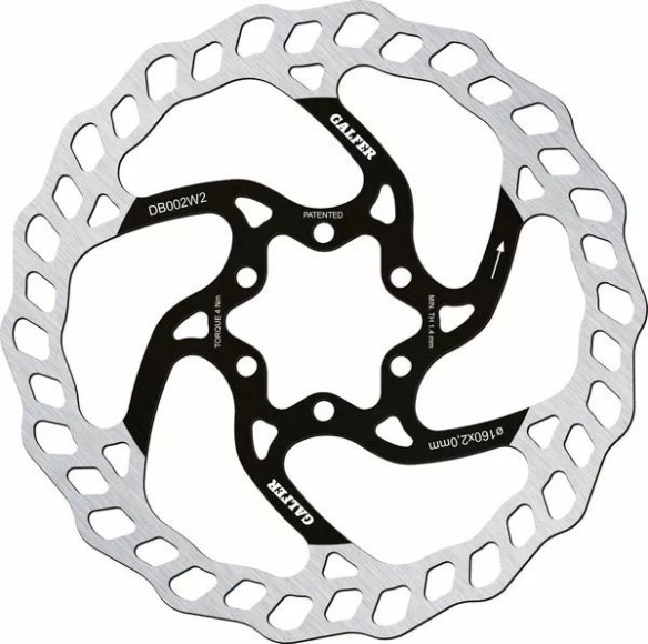 Fixed Disc Wave Silver, Black