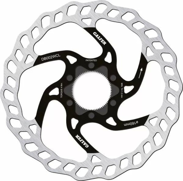 Fixed Disc Wave Center-lock Silver