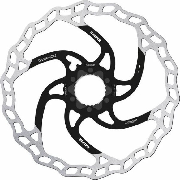 Fixed Disc Wave Center-lock Silver