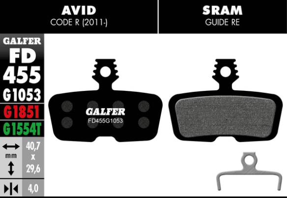 G1053 Standard Brake Pads