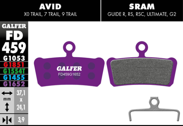 G1652 E-bike Brake Pads