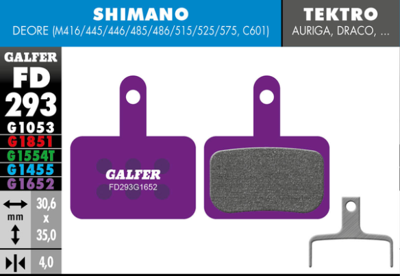 G1652 E-bike Brake Pads