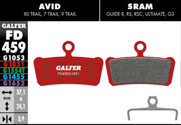 G1851 Advanced Brake Pads