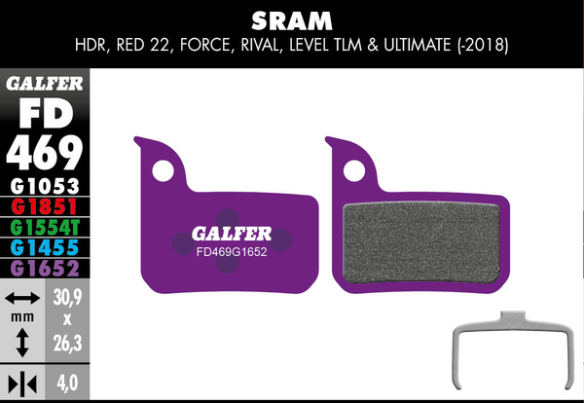 G1652 E-bike Brake Pads