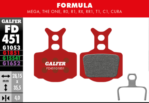 G1851 Advanced Brake Pads