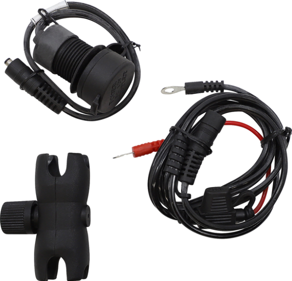Dual Usb Port Charger With 1'' Ball Mount Chrome