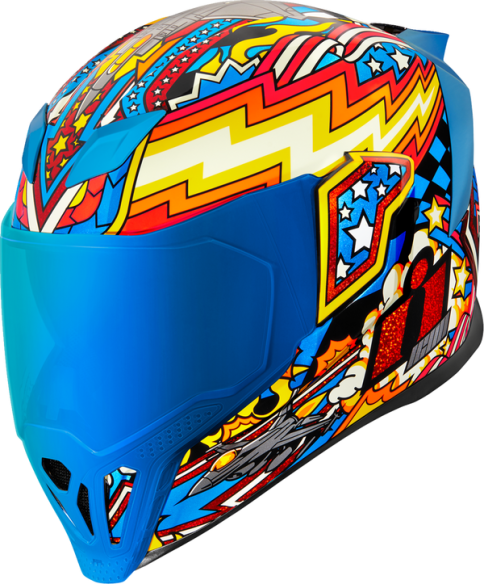 Airflite Flyboy Helmet Red, Yellow, Blue