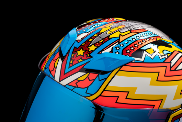 Airflite Flyboy Helmet Red, Yellow, Blue