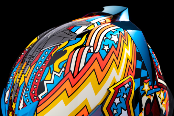 Airflite Flyboy Helmet Red, Yellow, Blue