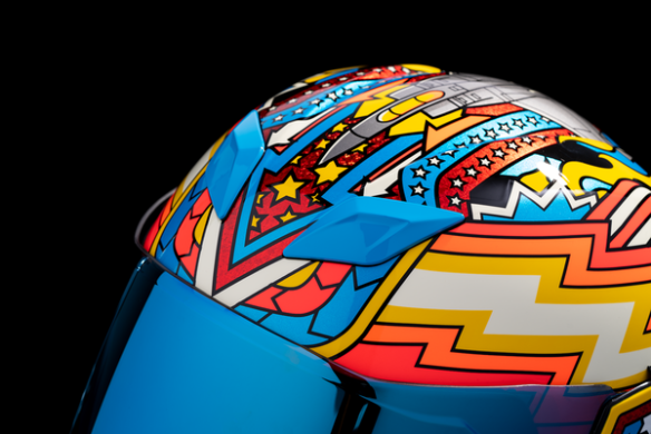 Airflite Flyboy Helmet Red, Yellow, Blue