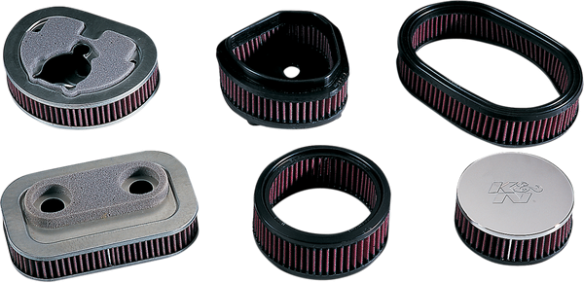 Replacement High-flow Air Filter Black, Red