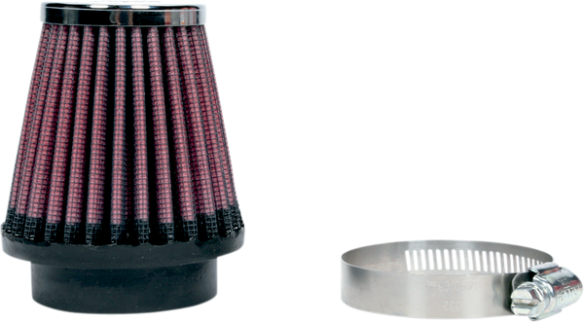 Universal Clamp-on Air Filter Black, Red