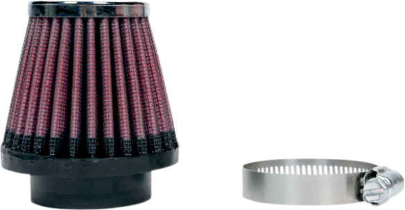 Universal Clamp-on Air Filter Black, Red