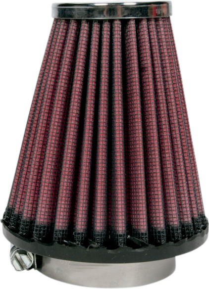 Universal Clamp-on Air Filter Black, Red