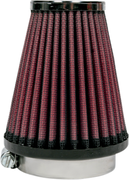 Universal Clamp-on Air Filter Black, Red