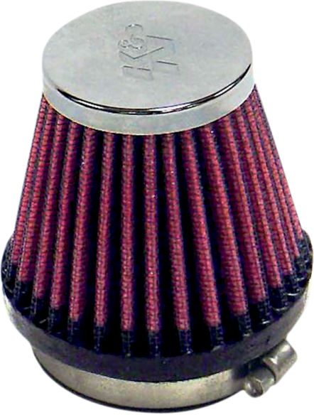 Universal Clamp-on Air Filter Black, Red