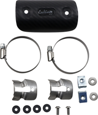 Universal Clamp-on Heat Shield Black