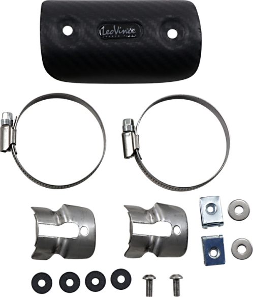 Universal Clamp-on Heat Shield Black