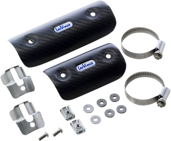 Universal Clamp-on Heat Shield Black