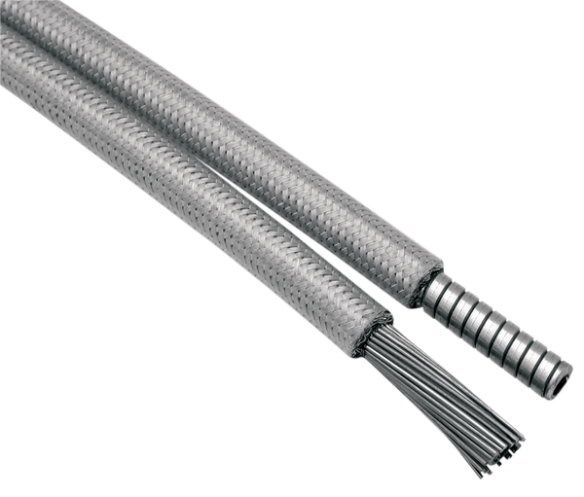 Armor Coat Stainless Steel Clutch Cable Silver