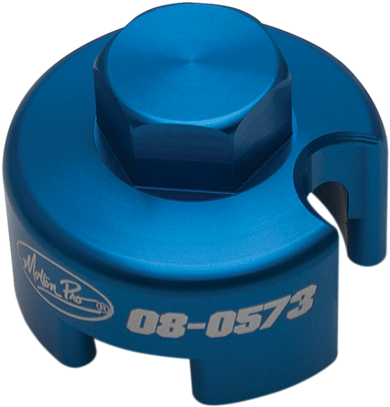 Fork Cap Socket Blue, Anodized