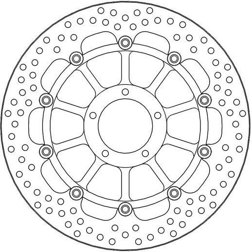 Halo Series Floating Rotor Black