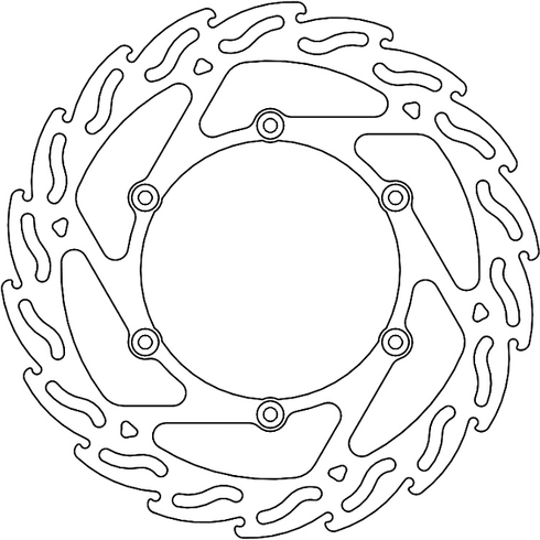 Offroad Flame Disc Silver