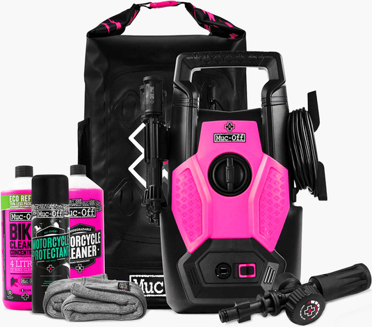 Pressure Washer Motorcycle Bundle Black, Pink