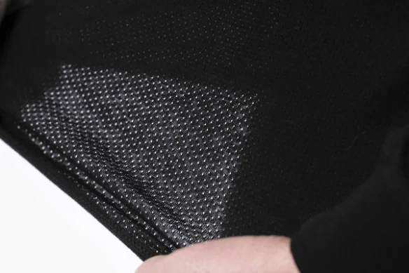 Moto Mesh Long Sleeve Bicycle Jersey Black
