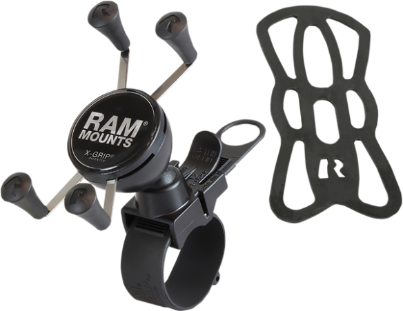 X-grip Phone Mount With Ez-strap Rail Mount Black