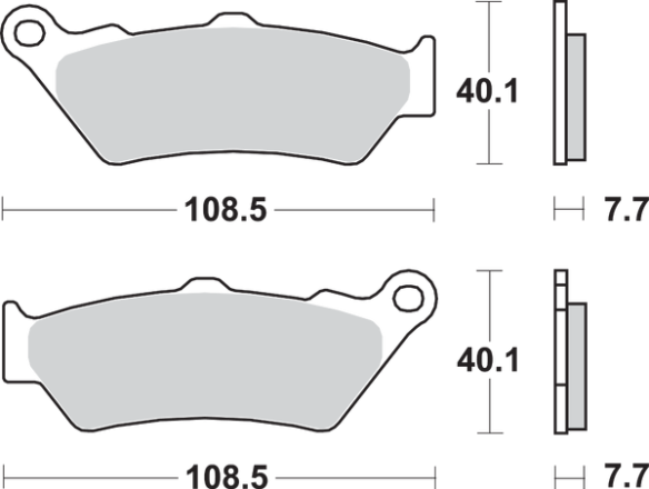 Hf Street Ceramic Organic Brake Pads