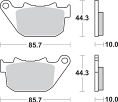 Hls Street Excel Sintered Rear Brake Pads