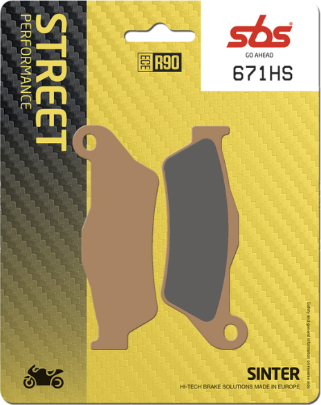 Hs Street Excel Sintered Front Brake Pads