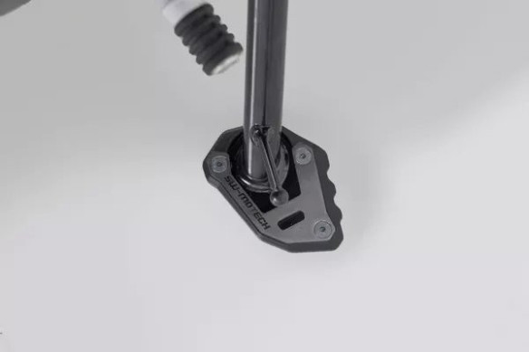 Sidestand Foot Extension Black, Silver