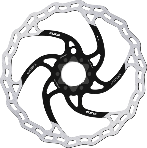 Fixed Disc Wave Center-lock Black, Silver
