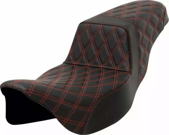 Lattice Stitch Step-up Seat Black
