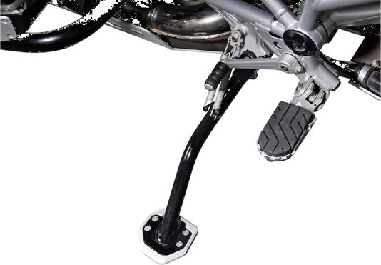 Sidestand Foot Extension Black, Silver