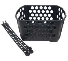 Dairyman Universal Rear Bicycle Basket Black