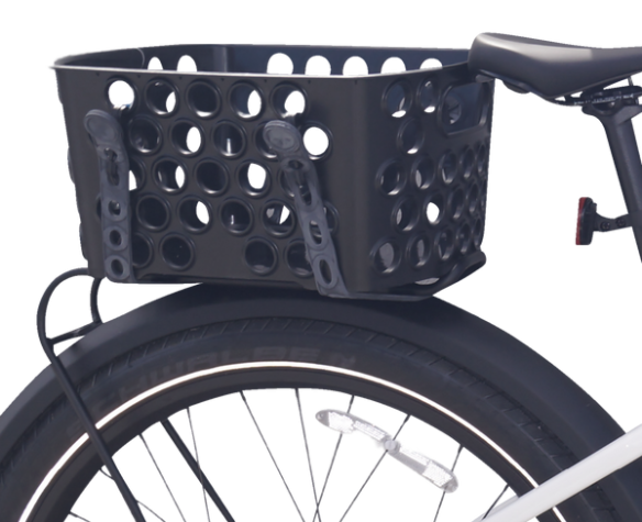 Dairyman Universal Rear Bicycle Basket Black